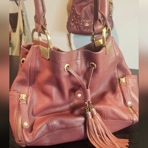 EUC Soft Burgandy Leather Purse